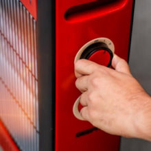 GEEPAS | Electric Quartz Halogen Heater with 2 Heat Power 1100/2200W Red | GQH9108