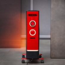 GEEPAS | Electric Quartz Halogen Heater with 2 Heat Power 1100/2200W Red | GQH9108