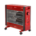 GEEPAS | Quartz Heater with 2 Heat Setting  750/1500W Red | GQH9109