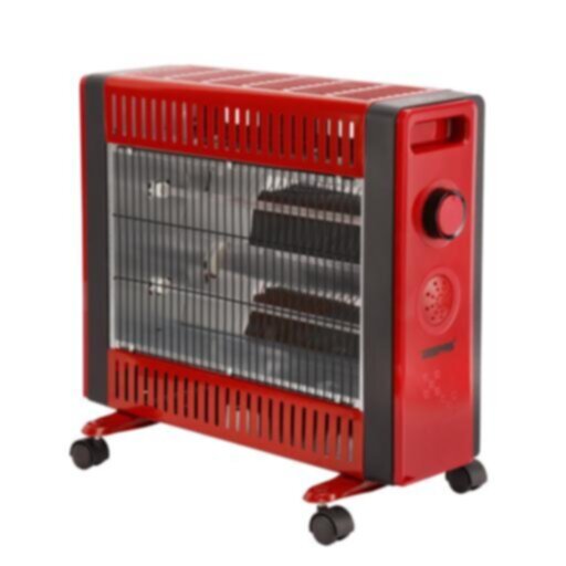 GEEPAS | Quartz Heater with 2 Heat Setting  750/1500W Red | GQH9109