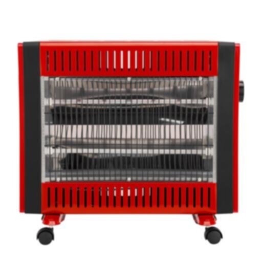 GEEPAS | Quartz Heater with 2 Heat Setting  750/1500W Red | GQH9109