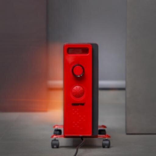 GEEPAS | Quartz Heater with 2 Heat Setting  750/1500W Red | GQH9109