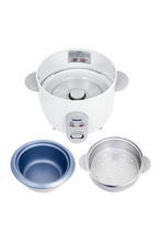 GEEPAS | Electric Rice Cooker With Cool Touch Handles 0.9Ltr 350W White | GRC1828