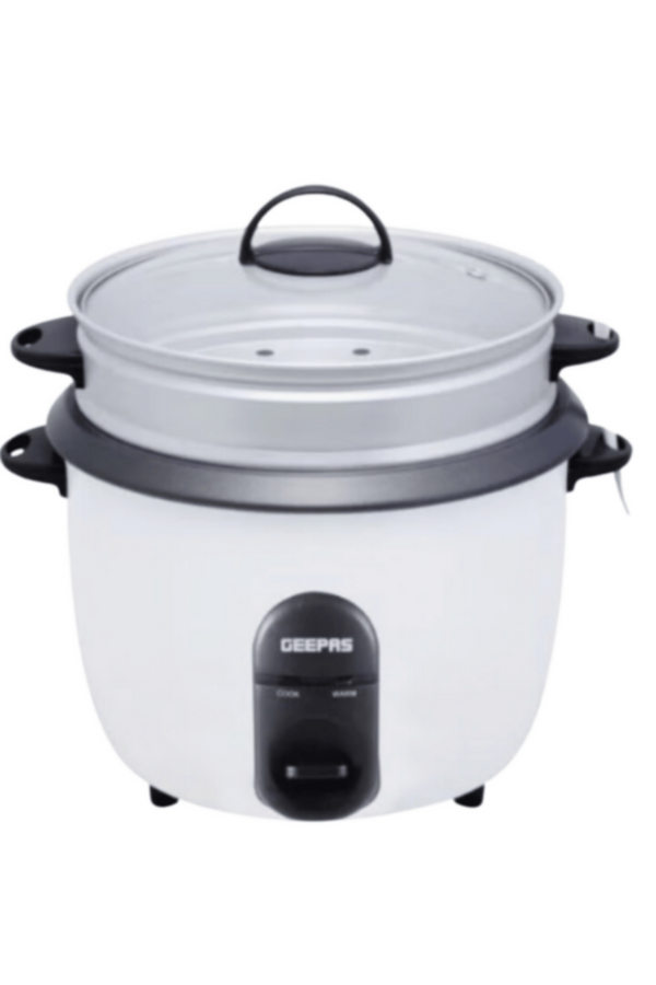 GEEPAS | 3-In-1 Automatic Rice Cooker 1.5Ltr 500W White | GRC35011