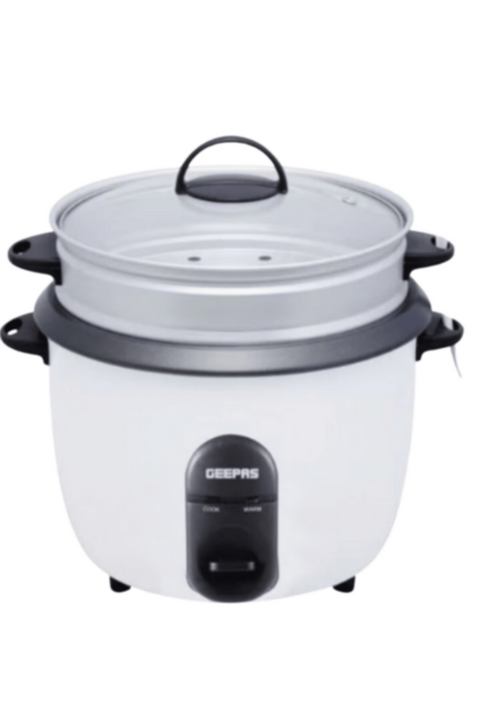 GEEPAS | 3-In-1 Automatic Rice Cooker 1.5Ltr 500W White | GRC35011