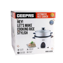 GEEPAS | Electric Automatic Rice Cooker 2.2Ltr 900W White | GRC4326