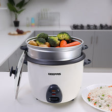 GEEPAS | Electric Automatic Rice Cooker 2.2Ltr 900W White | GRC4326