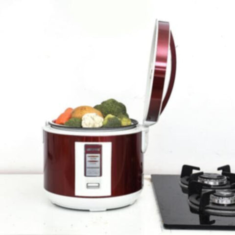 GEEPAS | Stainless Steel Rice Cooker 1.5Ltr Red | GRC4328