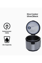 GEEPAS | Stainless Steel Rice Cooker 1.8Ltr 700W Silver/Black | GRC4330