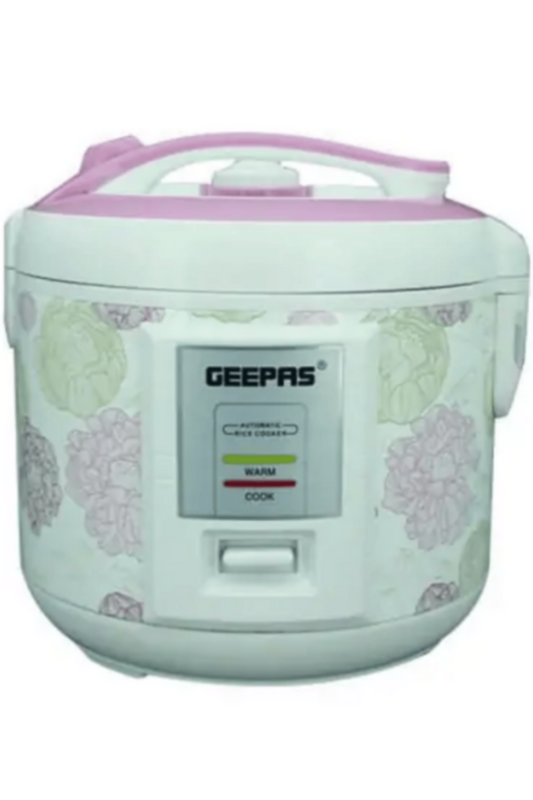 GEEPAS | Electric Rice Cooker 1.5L 500W White/Pink/Yellow | GRC4334
