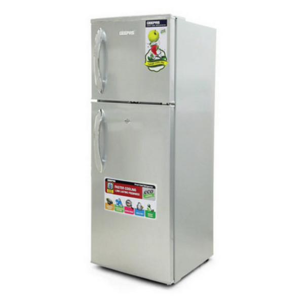 GEEPAS | 180L Direct Cool Double Door Refrigerator | GRF1856WPN