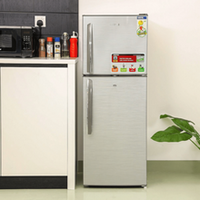 GEEPAS | 200Ltrs Double Door Refrigerator Defrost Silver | GRF2209SXE