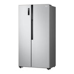 LG | GRFB587PQAM Side by Side Refrigerator, Total No Frost, Multi AirFlow, Touch LED Display, Smart Inverter Compressor Tempered Glass