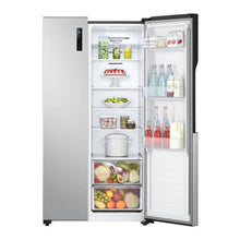 LG | GRFB587PQAM Side by Side Refrigerator, Total No Frost, Multi AirFlow, Touch LED Display, Smart Inverter Compressor Tempered Glass