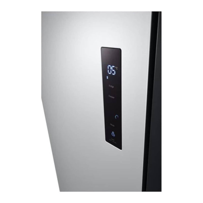 LG | GRFB587PQAM Side by Side Refrigerator, Total No Frost, Multi AirFlow, Touch LED Display, Smart Inverter Compressor Tempered Glass