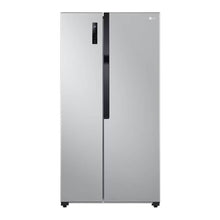 LG | GRFB587PQAM Side by Side Refrigerator, Total No Frost, Multi AirFlow, Touch LED Display, Smart Inverter Compressor Tempered Glass