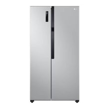 LG | GRFB587PQAM Side by Side Refrigerator, Total No Frost, Multi AirFlow, Touch LED Display, Smart Inverter Compressor Tempered Glass