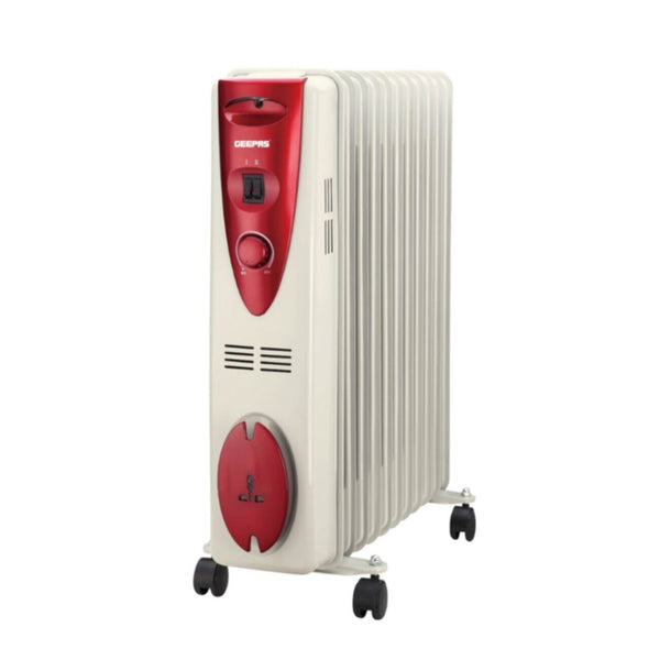 GEEPAS | 13 Fins Oil Filled Radiator Heater with 3 Heat Settings | GRH28502