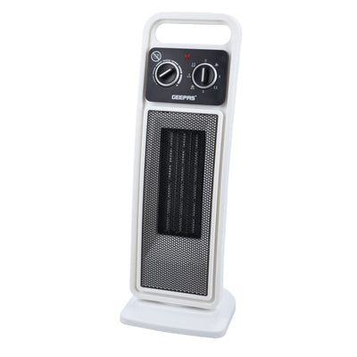 GEEPAS | PTC Fan Heater Ceramic Heating Element 2 Heat Settings 1400/2000W | GRH28530