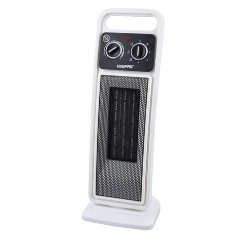 GEEPAS | PTC Fan Heater Ceramic Heating Element 2 Heat Settings 1400/2000W | GRH28530