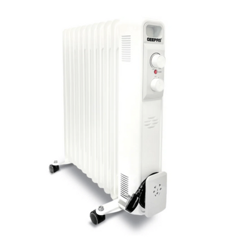GEEPAS | 11Fin Oil Filed Radiator Heater 2500W | GRH28534UK