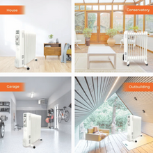 GEEPAS | 11Fin Oil Filed Radiator Heater 2500W | GRH28534UK