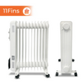 GEEPAS | 11Fin Oil Filed Radiator Heater 2500W | GRH28534UK