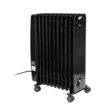GEEPAS | 11 Fins Oil Filled Radiator Heater With Fan 2400W - 3 Speed Adjustable Thermostat Black | GRH9101