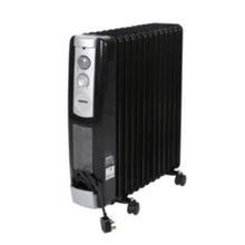 GEEPAS | 13 Fins Oil Filled Radiator Heater With Fan 2900W - 3 Speed Adjustable Thermostat Black | GRH9102