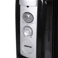 GEEPAS | 13 Fins Oil Filled Radiator Heater With Fan 2900W - 3 Speed Adjustable Thermostat Black | GRH9102