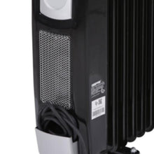 GEEPAS | 13 Fins Oil Filled Radiator Heater With Fan 2900W - 3 Speed Adjustable Thermostat Black | GRH9102