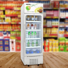 GEEPAS | 280L Upright Vertical Showcase Fridge | GSC6548