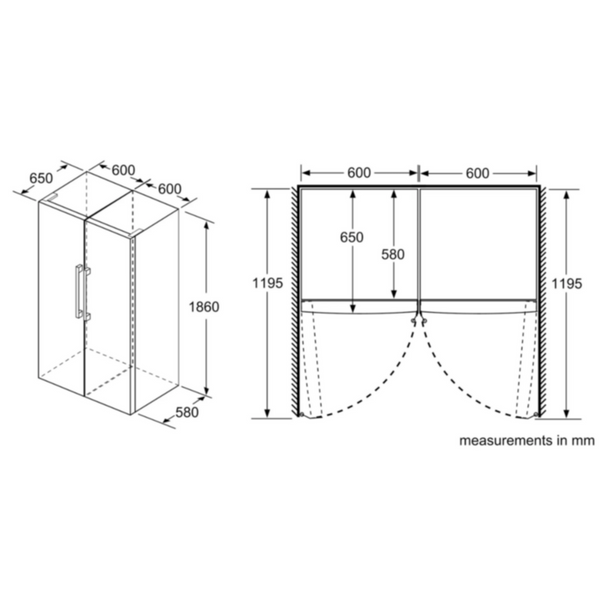 BOSCH | Series 4 Free-Standing Upright Freezer 186x60 cm Stainless Steel Silver | GSN36VL3PG