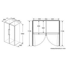 BOSCH | Series 4 Free-Standing Upright Freezer 186x60 cm Stainless Steel Silver | GSN36VL3PG