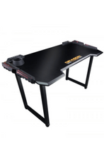 DRAGONWAR | Pro-Gaming Desk RGB Light Effect 115cm Black | GT-005