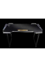 DRAGONWAR | Pro-Gaming Desk RGB Light Effect 115cm Black | GT-005