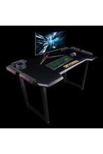 DRAGONWAR | Pro-Gaming Desk RGB Light Effect 115cm Black | GT-005
