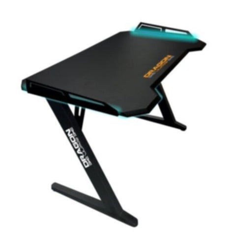 DRAGONWAR | Pro-Gaming Desk-RGB Light Effect Black | GT-006-V2