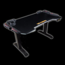 DRAGONWAR | RGB+Height Adjustable Pro Gaming Desk Black | GT-007
