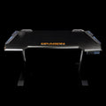 DRAGONWAR | RGB+Height Adjustable Pro Gaming Desk Black | GT-007