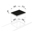 GLEM GAS | Ceramic Electric Glass Hobs 4 Zones 60Cm | GTH64TCIXN