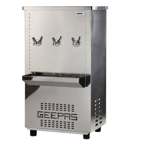 GEEPAS | Stainless Steel Water Cooler 45 GLN 3 Tap | GWCL4833