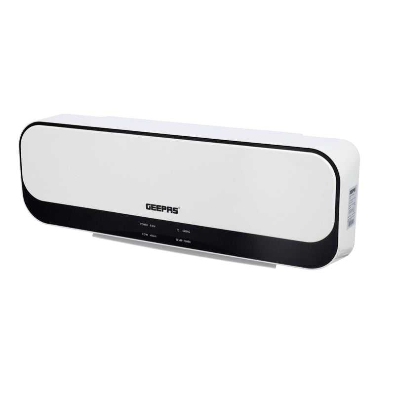 GEEPAS | PTC Ceramic Wall Heater LED Temperature Control 8 Hours Timer 2000W | GWH28519