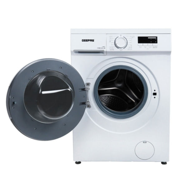 GEEPAS | 6kg Front Load Fully Automatic Washing Machine White 1000 RPM | GWMF68005LCU