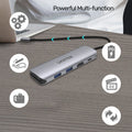 UNITEK |  6-in-1 USB3.1 Gen1 Type-C Hub (2-Port USB3.0 + Card Reader + HDMI + PD 100W), Space Grey | H1107D