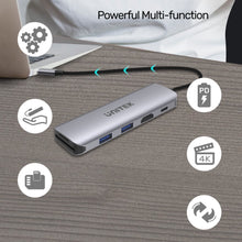 UNITEK |  6-in-1 USB3.1 Gen1 Type-C Hub (2-Port USB3.0 + Card Reader + HDMI + PD 100W), Space Grey | H1107D