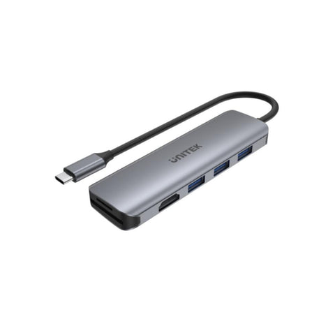 UNITEK | 6-in-1 USB3.1 Type-C Hub Space Grey | H1107F