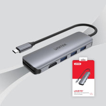 UNITEK | 6-in-1 USB3.1 Type-C Hub Space Grey | H1107F
