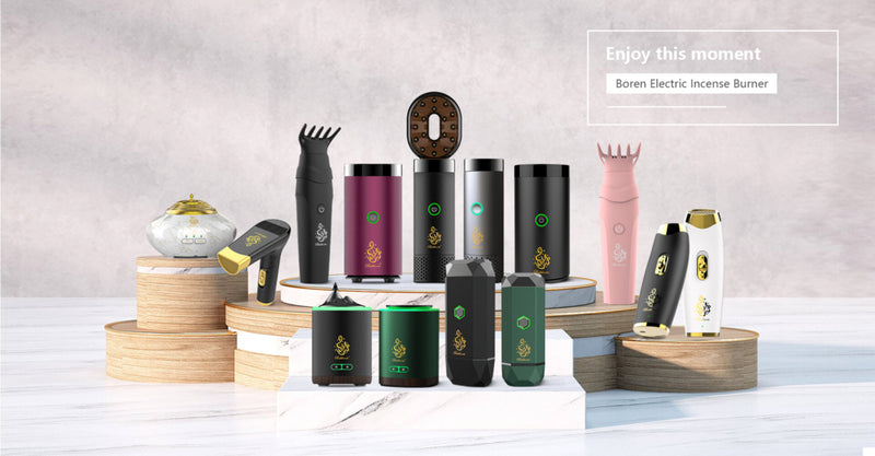 CRONY | B20 Better Comb Bukhoor Oud Upright Comb Electric Bakhoor Luxury Incense Burner Black