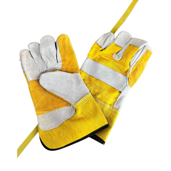 Hand Gloves Double Palm Leather